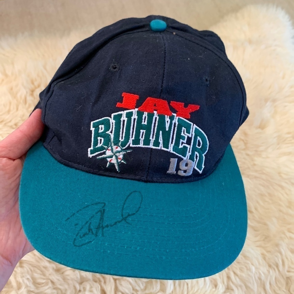 Jay Buhner Seattle Seahawks Signed Signature Adjustable Vintage Cap Hat